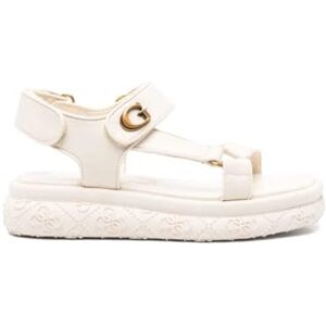 Guess Sandales FLJLAN ELE03 CREAM, Blanc, 39 EU - Publicité Guess Sandales FLJLAN ELE03 CREAM, Blanc, 39 EU - Publicité