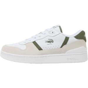 Baskets homme Lacoste Ref 68377 2H4 Blanc Kaki B 46 - Publicité Baskets homme Lacoste Ref 68377 2H4 Blanc Kaki B 46 - Publicité