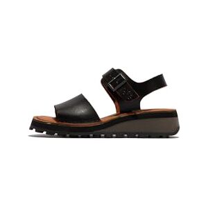 Fly London Women's HOIK557FLU Sandal, Black/orange, 41 - Publicité Fly London Women's HOIK557FLU Sandal, Black/orange, 41 - Publicité