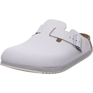 Birkenstock Cuir Boston, Sabots Adultes Unisexes Blanc GR 38 - Publicité Birkenstock Cuir Boston, Sabots Adultes Unisexes Blanc GR 38 - Publicité