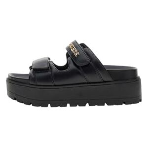 Guess Sandales compensées Noir FLJFAX ELE03, Noir , 37 EU - Publicité Guess Sandales compensées Noir FLJFAX ELE03, Noir , 37 EU - Publicité