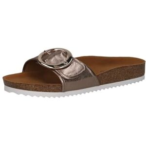 CAPRICE Mules Femme en Cuir à Boucle, Beige (Taupe Metallic), 42 EU - Publicité CAPRICE Mules Femme en Cuir à Boucle, Beige (Taupe Metallic), 42 EU - Publicité