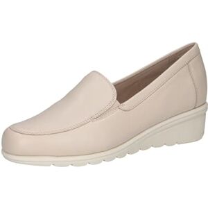 CAPRICE Chaussures à enfiler femme en cuir à talon compensé, Crème (Cream Perlato), 41 EU - Publicité CAPRICE Chaussures à enfiler femme en cuir à talon compensé, Crème (Cream Perlato), 41 EU - Publicité
