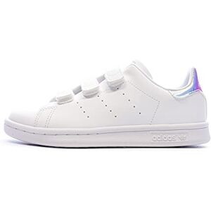 Adidas Mixte Enfant Stan Smith CF, Cloud White/Cloud White/Silver Metallic, 35 EU - Publicité Adidas Mixte Enfant Stan Smith CF, Cloud White/Cloud White/Silver Metallic, 35 EU - Publicité