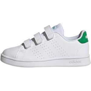 Adidas Mixte enfant Advantage Court Lifestyle Hook-and-Loop Shoes, Cloud White / Green / Core Black, 29 EU - Publicité Adidas Mixte enfant Advantage Court Lifestyle Hook-and-Loop Shoes, Cloud White / Green / Core Black, 29 EU - Publicité