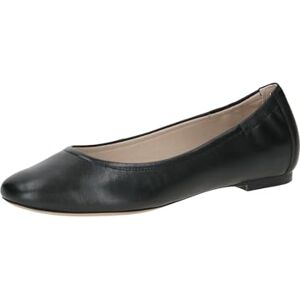 CAPRICE Ballerines Femme en Cuir Élégantes, Noir (Black Nappa), 37,5 EU - Publicité CAPRICE Ballerines Femme en Cuir Élégantes, Noir (Black Nappa), 37,5 EU - Publicité