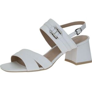CAPRICE Sandales femme à talons en cuir Élégantes, Blanc (White Nappa), 40 EU - Publicité CAPRICE Sandales femme à talons en cuir Élégantes, Blanc (White Nappa), 40 EU - Publicité