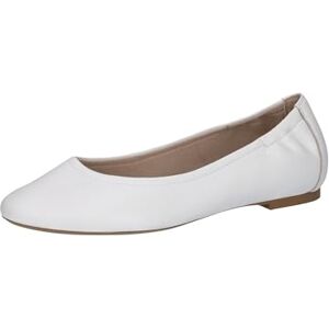 CAPRICE Ballerines Femme en Cuir Élégantes, Blanc (White Nappa), 37,5 EU - Publicité CAPRICE Ballerines Femme en Cuir Élégantes, Blanc (White Nappa), 37,5 EU - Publicité