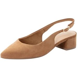 Tamaris Escarpin à bride arrière pour femme à talon bloc en cuir brun 37 EU - Publicité Tamaris Escarpin à bride arrière pour femme à talon bloc en cuir brun 37 EU - Publicité
