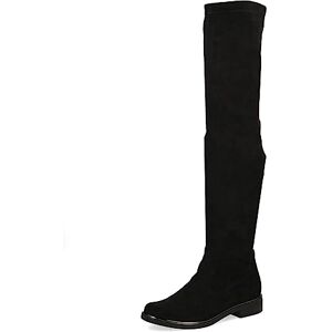 CAPRICE Cuissardes femme Petit talon Vegan, Noir (Black Stretch), 40,5 EU - Publicité CAPRICE Cuissardes femme Petit talon Vegan, Noir (Black Stretch), 40,5 EU - Publicité