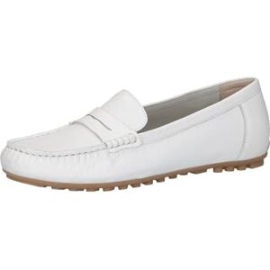 CAPRICE Mocassins Femme en Cuir Élégants, Blanc (White Deer), 39 EU - Publicité CAPRICE Mocassins Femme en Cuir Élégants, Blanc (White Deer), 39 EU - Publicité