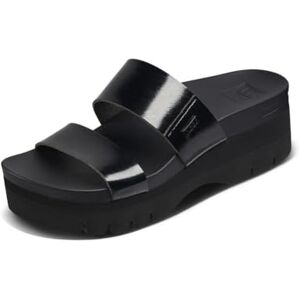 REEF Cushion Vista Higher Women's Platform Fashion Sandal, Arch Support, Ultra Soft Cushion Footbed, Black Patent, 6 - Publicité REEF Cushion Vista Higher Women's Platform Fashion Sandal, Arch Support, Ultra Soft Cushion Footbed, Black Patent, 6 - Publicité