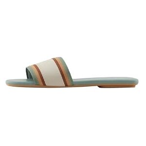 Armani Exchange Sandales plates à rayures fines pour femme avec logo à l'avant, vert, 37.5 EU - Publicité Armani Exchange Sandales plates à rayures fines pour femme avec logo à l'avant, vert, 37.5 EU - Publicité