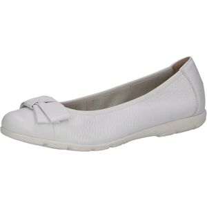CAPRICE Ballerines Femme en Cuir avec nœud, Blanc (White Deer), 38 EU - Publicité CAPRICE Ballerines Femme en Cuir avec nœud, Blanc (White Deer), 38 EU - Publicité
