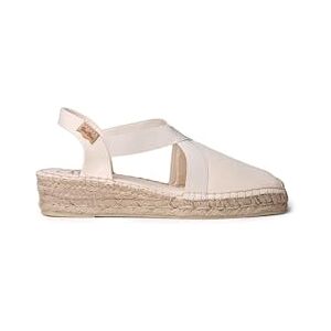 TONI PONS Verona Espadrilles végétaliennes compensées pour femme en coton., ecru, 36 EU - Publicité TONI PONS Verona Espadrilles végétaliennes compensées pour femme en coton., ecru, 36 EU - Publicité