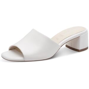 Tamaris Mule femme à talon bloc en cuir blanc 41 EU - Publicité Tamaris Mule femme à talon bloc en cuir blanc 41 EU - Publicité