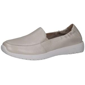 CAPRICE Chaussures à Enfiler Femme en Cuir Plates, Crème (Pearl Perl Dee), 42 EU - Publicité CAPRICE Chaussures à Enfiler Femme en Cuir Plates, Crème (Pearl Perl Dee), 42 EU - Publicité