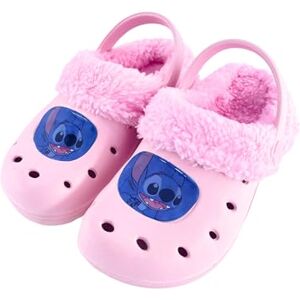 Disney Stitch Sabots pour Filles, Pantoufles, Sabots Mouton, Taille EU 24/25 Rose - Publicité Disney Stitch Sabots pour Filles, Pantoufles, Sabots Mouton, Taille EU 24/25 Rose - Publicité