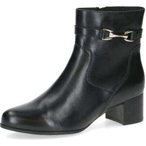 CAPRICE Bottines femme en cuir à talon bloc, Noir (Black Nappa), 36 EU - Publicité CAPRICE Bottines femme en cuir à talon bloc, Noir (Black Nappa), 36 EU - Publicité