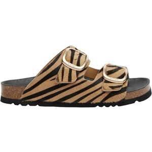 Scholl Femme Noelle Mules-et-sabots, Zebra Beige Black, 41 EU - Publicité Scholl Femme Noelle Mules-et-sabots, Zebra Beige Black, 41 EU - Publicité