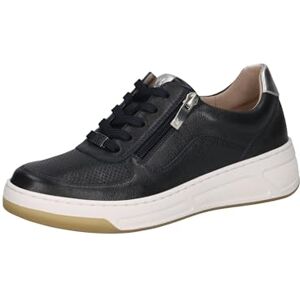 CAPRICE Baskets Basses Femme en Cuir avec Fermeture éclair, Bleu (DK Blue/Silver), 40 EU - Publicité CAPRICE Baskets Basses Femme en Cuir avec Fermeture éclair, Bleu (DK Blue/Silver), 40 EU - Publicité