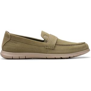 Clarks Mocassins Flexway Band pour Homme, Daim Olive., 43 EU - Publicité Clarks Mocassins Flexway Band pour Homme, Daim Olive., 43 EU - Publicité