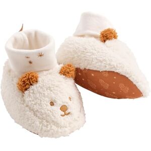 Sauthon Chaussons bébé en sherpa ourson - Publicité Sauthon Chaussons bébé en sherpa ourson - Publicité