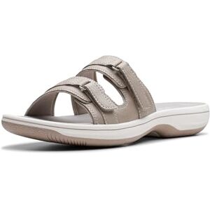 Clarks Femme Breeze Piper Sandale Glissante, Taupe Clair, 39 EU - Publicité Clarks Femme Breeze Piper Sandale Glissante, Taupe Clair, 39 EU - Publicité