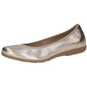 Caprice Ballerines Femme en Cuir Plates, Métallique (Platin Metal.), 38 EU - Publicité Caprice Ballerines Femme en Cuir Plates, Métallique (Platin Metal.), 38 EU - Publicité