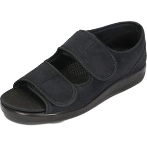 OrtoMed Chaussures Orthopédiques Ouvertes Femmes Hommes Largeur Réglable Semelle Orthopédique Microvelours Noir 36-46 UE (Noir 1, Numeric_43 - Publicité OrtoMed Chaussures Orthopédiques Ouvertes Femmes Hommes Largeur Réglable Semelle Orthopédique Microvelours Noir 36-46 UE (Noir 1, Numeric_43 - Publicité