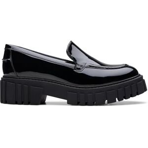 Clarks Femme Page Loafer Basket, Black Pat, 39 EU - Publicité Clarks Femme Page Loafer Basket, Black Pat, 39 EU - Publicité