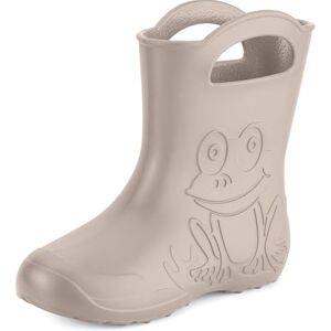 Ladeheid bottes de pluie femme ultra légères en EVA imperméables semelle antidérapante poignées faciles motif grenouille (Beige clair, 36/37 EU) - Publicité Ladeheid bottes de pluie femme ultra légères en EVA imperméables semelle antidérapante poignées faciles motif grenouille (Beige clair, 36/37 EU) - Publicité