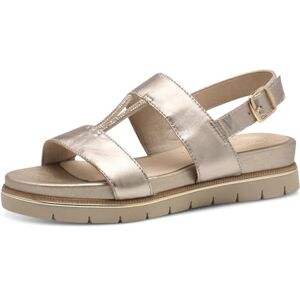Tamaris Comfort sandales plates femme cuir avec détails pailletés, Lt Gold, 38 EU - Publicité Tamaris Comfort sandales plates femme cuir avec détails pailletés, Lt Gold, 38 EU - Publicité