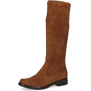 CAPRICE Bottes hautes femme sans talon Hauteur genou Vegan, Marron (Dk Brn Stretch), 37,5 EU - Publicité CAPRICE Bottes hautes femme sans talon Hauteur genou Vegan, Marron (Dk Brn Stretch), 37,5 EU - Publicité