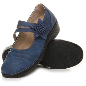 Ajvani Femmes Semelle antidérapante Large Talon compensé rembourré Chaussures de Confort Babies Pointure 7 40 - Publicité Ajvani Femmes Semelle antidérapante Large Talon compensé rembourré Chaussures de Confort Babies Pointure 7 40 - Publicité