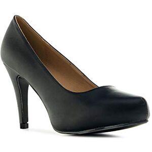 Andrés Machado Chaussures Plateforme pour Femme/Adolescent Simili Cuir AM293 Escarpins Bout Arrondi Talon Aiguille 9 cm Plateforme Interne 2 cm Soft Simili Cuir Noir, EU 33 - Publicité Andrés Machado Chaussures Plateforme pour Femme/Adolescent Simili Cuir AM293 Escarpins Bout Arrondi Talon Aiguille 9 cm Plateforme Interne 2 cm Soft Simili Cuir Noir, EU 33 - Publicité