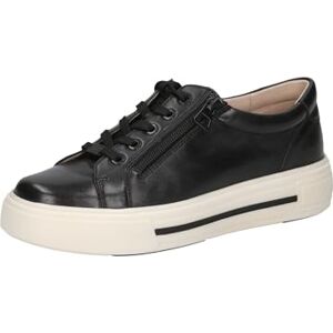 CAPRICE Baskets Basses Femme en Cuir avec Fermeture éclair, Noir (Black Nappa), 42 EU - Publicité CAPRICE Baskets Basses Femme en Cuir avec Fermeture éclair, Noir (Black Nappa), 42 EU - Publicité