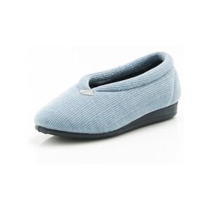 Damart Chaussons Velours côtelé Brillant Femme Bleu Taille 40 - Publicité Damart Chaussons Velours côtelé Brillant Femme Bleu Taille 40 - Publicité