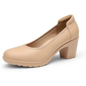 DREAM PAIRS Escarpins Femme Confort Petit Talon Bout Rond Chaussures Bureau Élégantes Antidérapantes Escarpins Classiques pour Travail Mariage Soirée,Size 40,Nu,SDPU2230W-E - Publicité DREAM PAIRS Escarpins Femme Confort Petit Talon Bout Rond Chaussures Bureau Élégantes Antidérapantes Escarpins Classiques pour Travail Mariage Soirée,Size 40,Nu,SDPU2230W-E - Publicité