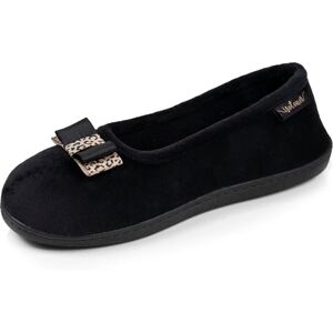 Isotoner Chaussons pantoufles Ballerines femme microvelours semelle ergonomique soutien voûte plantaire, 38, noir - Publicité Isotoner Chaussons pantoufles Ballerines femme microvelours semelle ergonomique soutien voûte plantaire, 38, noir - Publicité