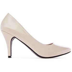 Andrés Machado Élégants Escarpins rétro pour Femme/Adolescent pour l´été et l´Hiver AM422 Bout Arrondi en Vernis Modèle Taille Petit Talons Fins Verni Beige, EU 42 - Publicité Andrés Machado Élégants Escarpins rétro pour Femme/Adolescent pour l´été et l´Hiver AM422 Bout Arrondi en Vernis Modèle Taille Petit Talons Fins Verni Beige, EU 42 - Publicité