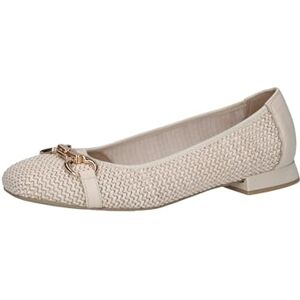 CAPRICE Ballerines Femme en Raphia Élégantes, Blanc (Offwhite Comb), 38 EU - Publicité CAPRICE Ballerines Femme en Raphia Élégantes, Blanc (Offwhite Comb), 38 EU - Publicité