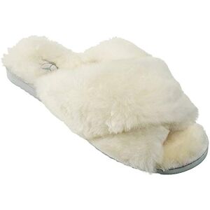 ESTRO Chaussons Femme Hiver Chaud Pantoufles Homme Chaud Hiver Chausson Peau de Mouton Femme Chausson Homme Laine Pantoufles (37, Blanc) - Publicité ESTRO Chaussons Femme Hiver Chaud Pantoufles Homme Chaud Hiver Chausson Peau de Mouton Femme Chausson Homme Laine Pantoufles (37, Blanc) - Publicité