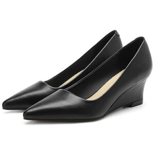 HIKKWXVN Escarpins à Talons compensés Classiques à Bout Pointu pour Femmes pour Toutes Les Occasions, Chaussures à Enfiler à Talon Bas pour Le Bureau au Quotidien,Noir,35 EU - Publicité HIKKWXVN Escarpins à Talons compensés Classiques à Bout Pointu pour Femmes pour Toutes Les Occasions, Chaussures à Enfiler à Talon Bas pour Le Bureau au Quotidien,Noir,35 EU - Publicité
