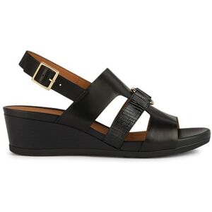 Geox D Marykarmen B Sandales compensées, Noir, 41 EU - Publicité Geox D Marykarmen B Sandales compensées, Noir, 41 EU - Publicité