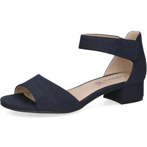 CAPRICE Sandales femme à talon à scratch à brides, Bleu (Ocean Suede), 36 EU - Publicité CAPRICE Sandales femme à talon à scratch à brides, Bleu (Ocean Suede), 36 EU - Publicité