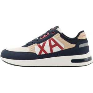 Armani Exchange Baskets Dusseldorf gaufrées à Motifs géométriques pour Homme, Bleu Marine Safari Red, 40 EU - Publicité Armani Exchange Baskets Dusseldorf gaufrées à Motifs géométriques pour Homme, Bleu Marine Safari Red, 40 EU - Publicité