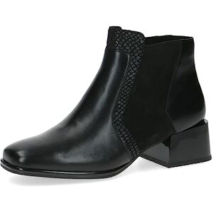 CAPRICE Bottines femme à talon en cuir petit talon Largeur G, Noir (Black Comb), 37 EU - Publicité CAPRICE Bottines femme à talon en cuir petit talon Largeur G, Noir (Black Comb), 37 EU - Publicité