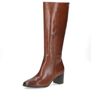 CAPRICE Bottes femme en cuir à talon bloc, Marron (Cognac Nappa), 37 EU - Publicité CAPRICE Bottes femme en cuir à talon bloc, Marron (Cognac Nappa), 37 EU - Publicité