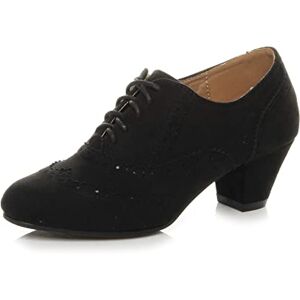 Ajvani Femmes Talon Moyen découper Lacets Richelieu Bottines Bottillons Pointure 4 37 - Publicité Ajvani Femmes Talon Moyen découper Lacets Richelieu Bottines Bottillons Pointure 4 37 - Publicité